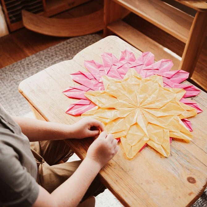 LARGE Sheets of Translucent Wax Paper for Making Waldorf Stars