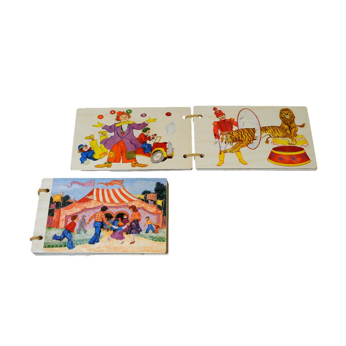 Atelier Fischer Atelier Fischer Wooden Book: Circus - blueottertoys - AF7002