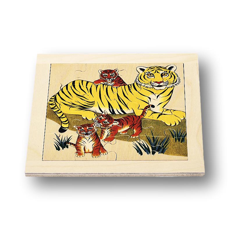 Atelier Fischer Atelier Fischer Wooden Jigsaw Puzzle - Tiger (16 pcs) - blueottertoys - AF60305