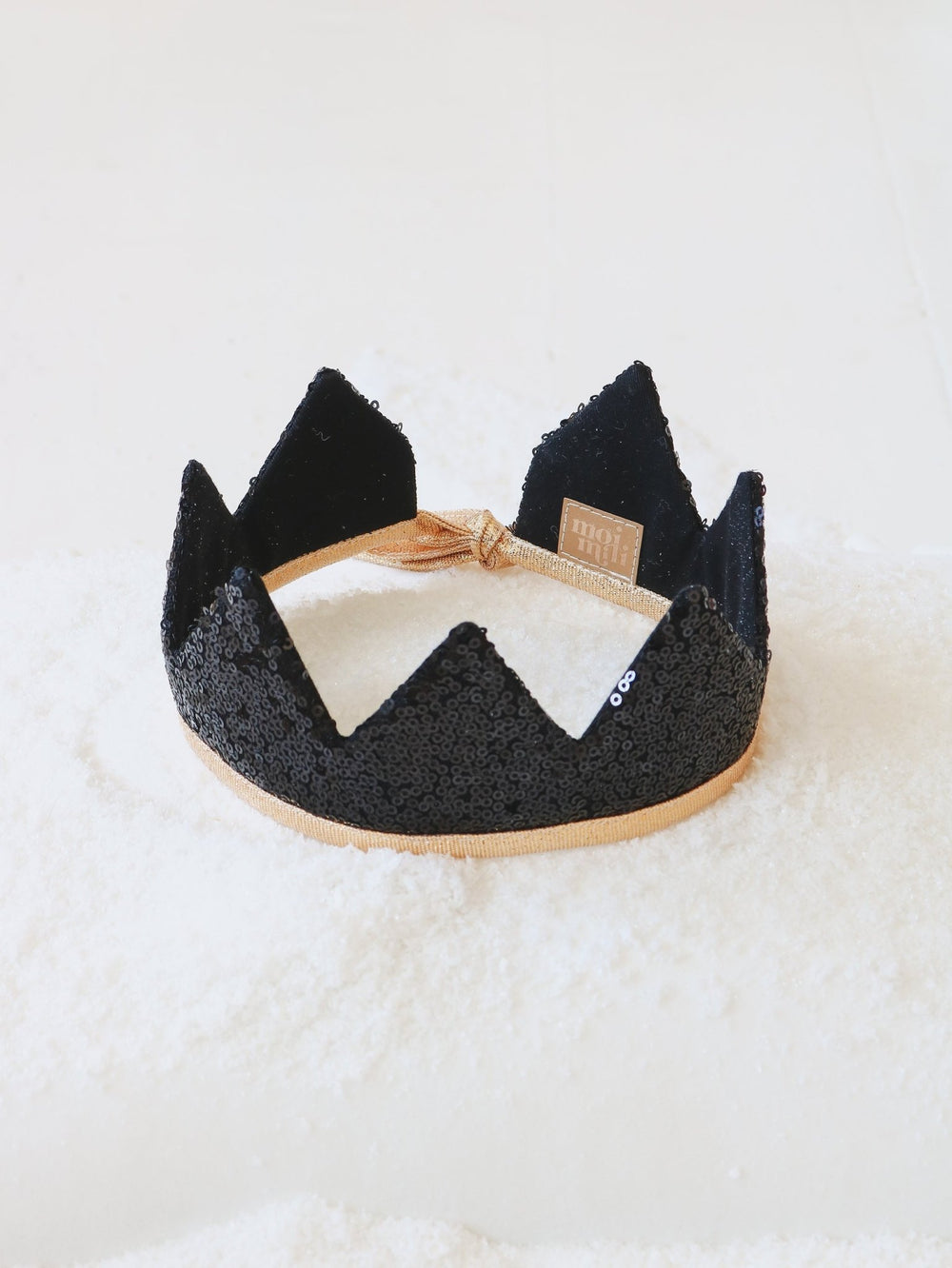 moimili.us “Black Sequins” Fairy Tale Crown - blueottertoys - 5904119245695