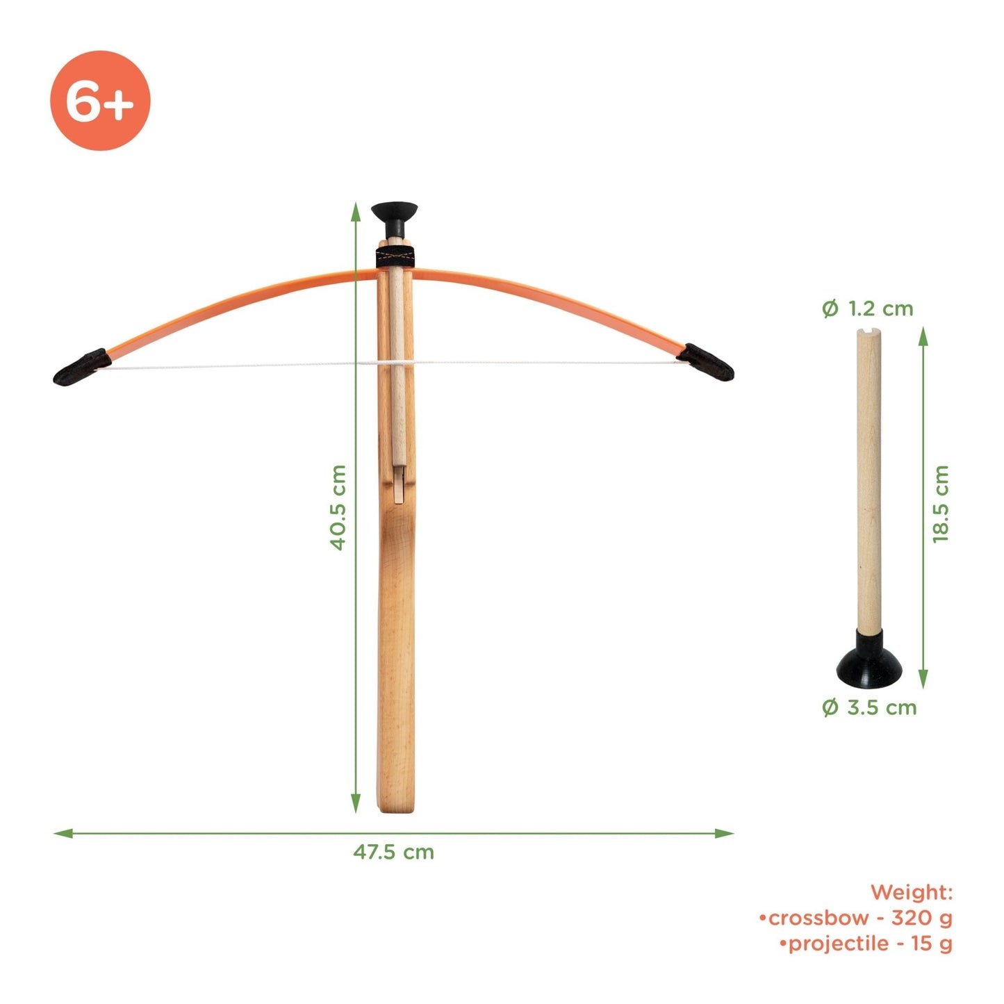 
                  
                    Woodsy Children's Wooden Crossbow by Woodsy - blueottertoys - WD0409
                  
                