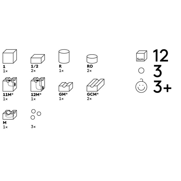 
                  
                    Cuboro MAGNET Marble Run Extra Set contents
                  
                