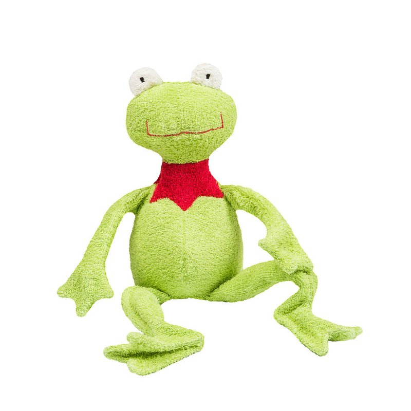 efie organic cotton frog at blue otter toys