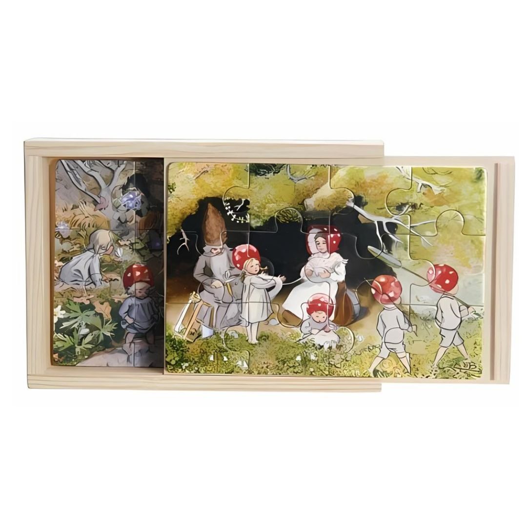 
                  
                    Elsa Beskow Elsa Beskow Children of the Forest Jigsaw Puzzle | Wooden - blueottertoys - HM3258
                  
                