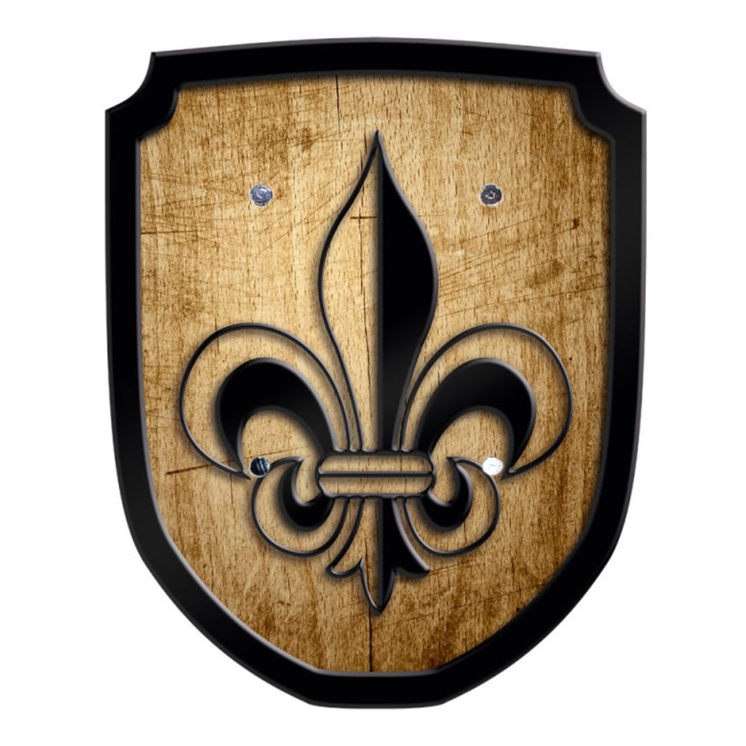 Holzspielerei Escutcheon Wooden Play Shield - Fleur de Lis - blueottertoys - HZ33549 - N