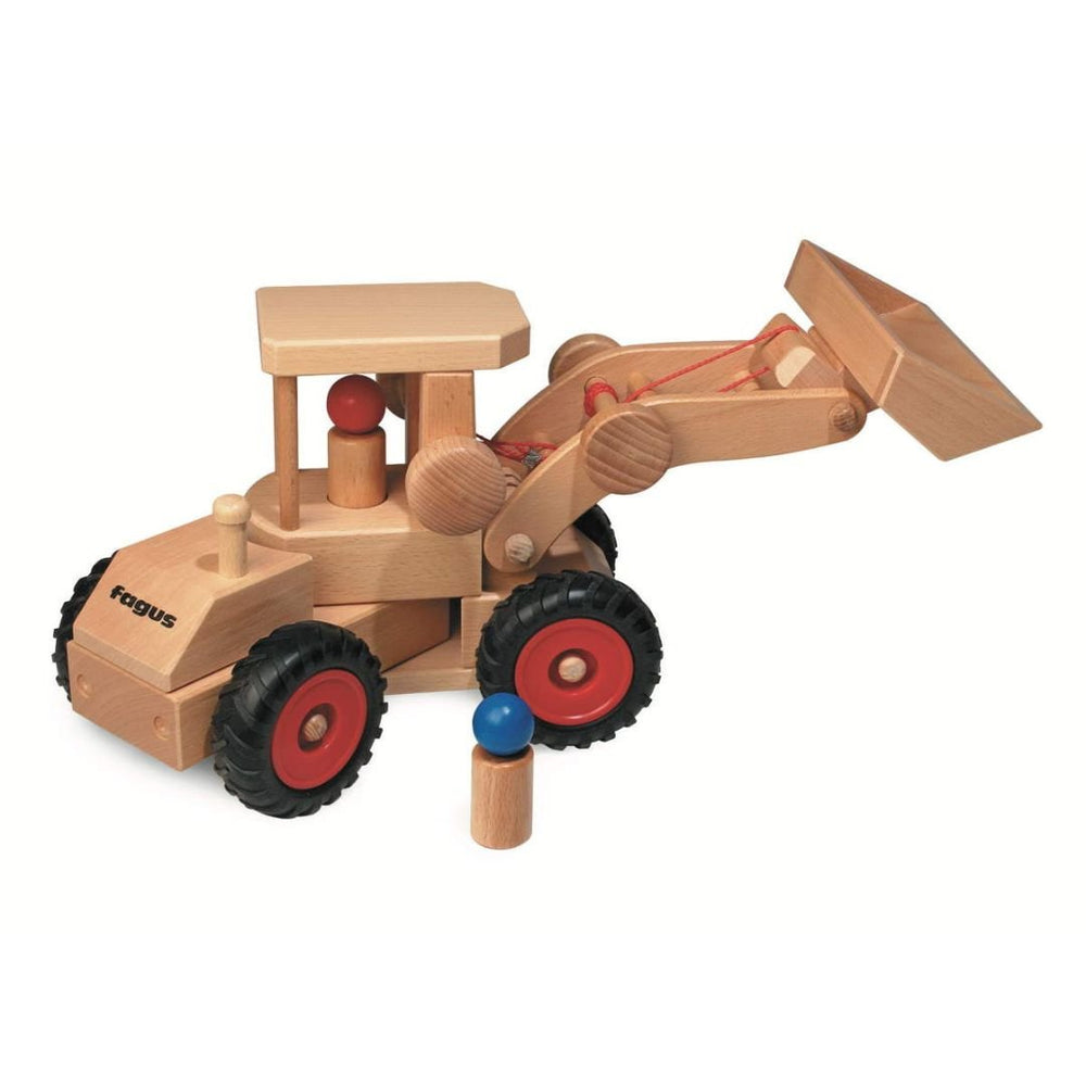 Fagus Fagus - Wooden Wheel Loader - blueottertoys - FA10.47