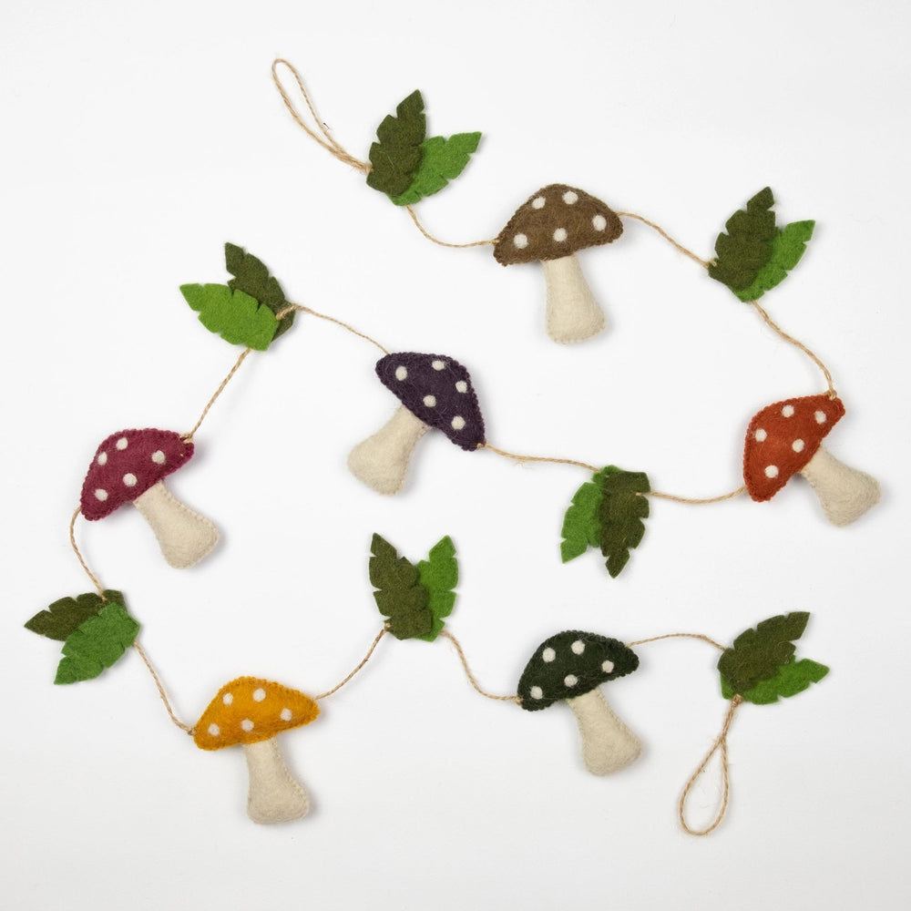 The Winding Road Mushroom Garland