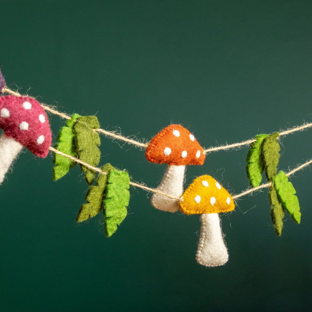 
                  
                    The Winding Road Mushroom Garland Hung UP
                  
                