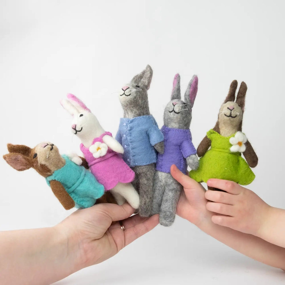 
                  
                    fair trade felt bunny set by the winding road
                  
                