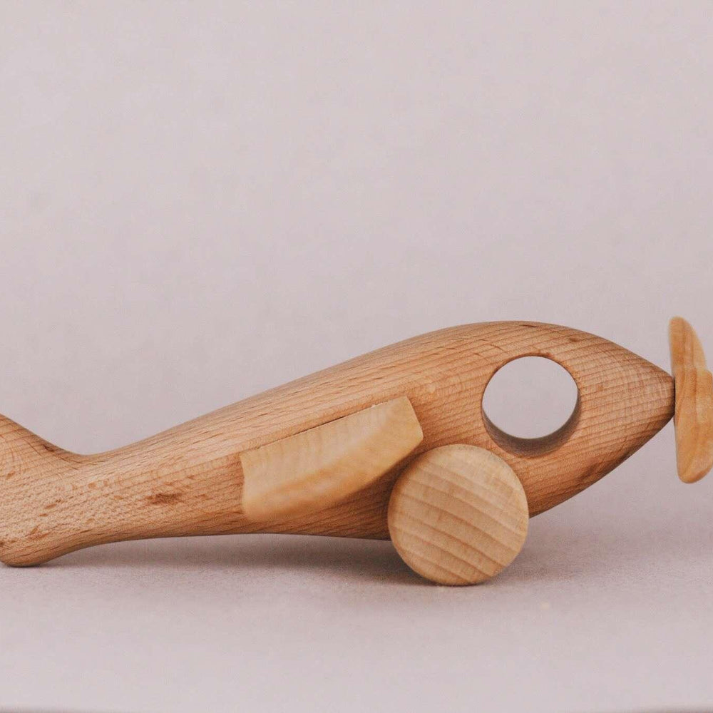 
                  
                    Handcrafted Toys Handmade Wooden Airplane - blueottertoys - TPWP
                  
                