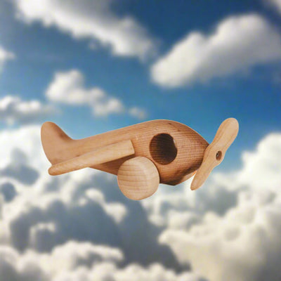 Handcrafted Toys Handmade Wooden Airplane - blueottertoys - TPWP