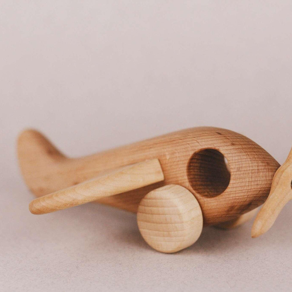 Handcrafted Toys Handmade Wooden Airplane - blueottertoys - TPWP