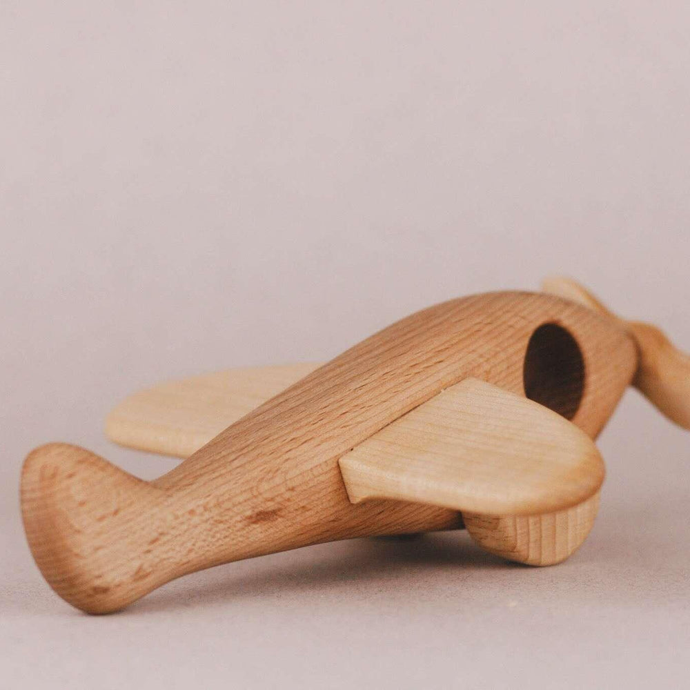 
                  
                    Handcrafted Toys Handmade Wooden Airplane - blueottertoys - TPWP
                  
                