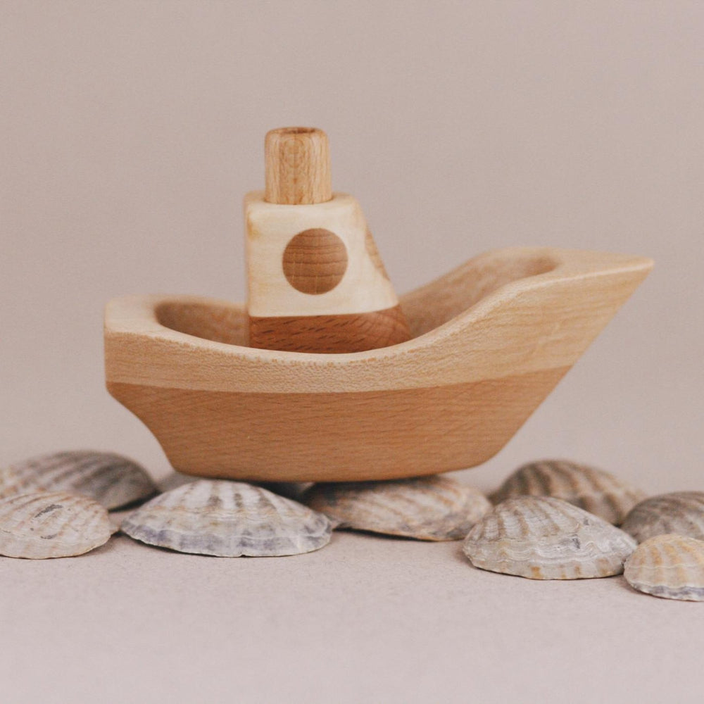 Handcrafted Toys Handmade Wooden Boat - blueottertoys - TPB