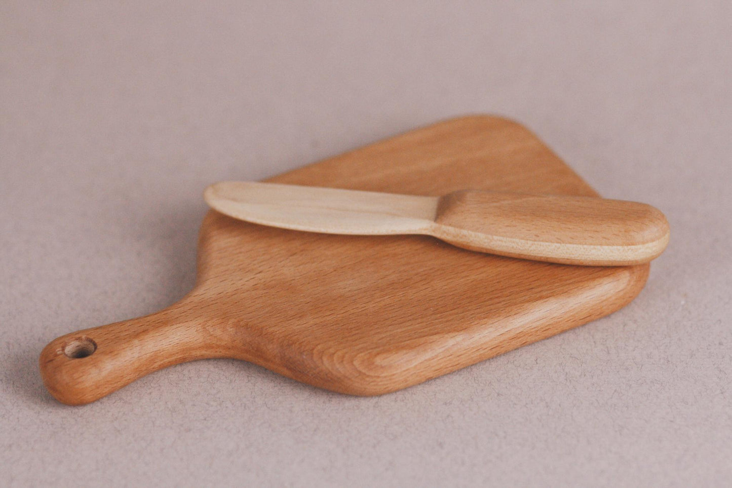 
                  
                    Handcrafted Toys Handmade Wooden Cutting Board and Wooden Knife - blueottertoys - TPBWK
                  
                