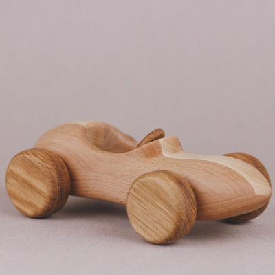 Handcrafted Toys Handmade Wooden Retro Race Car - blueottertoys - TPRRC