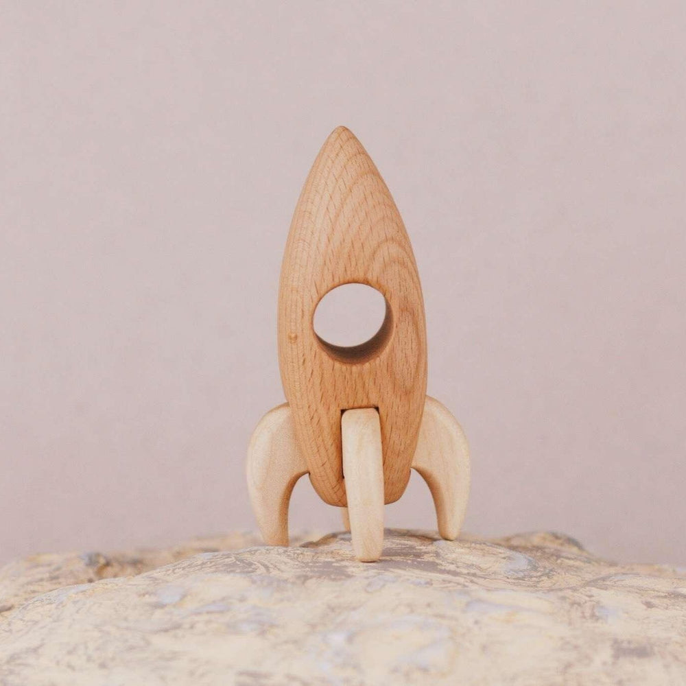 Handcrafted Toys Handmade Wooden Rocket - blueottertoys - TPWTR