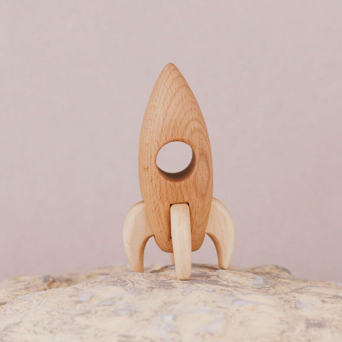 Handcrafted Toys Handmade Wooden Rocket - blueottertoys - TPWTR