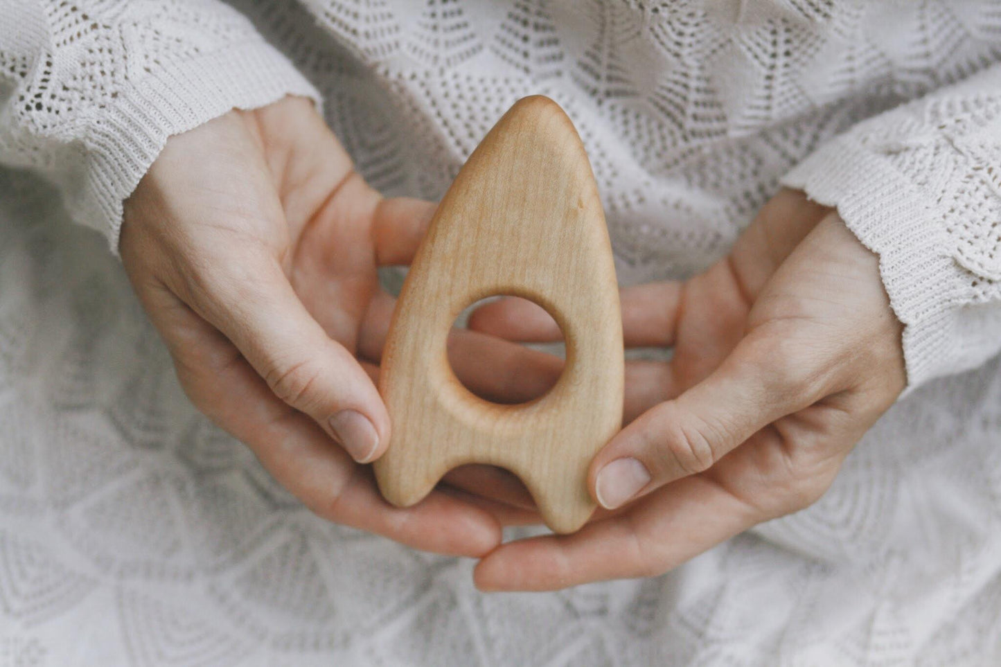 
                  
                    Tateplota Handmade Wooden "Teether Rocket" by Tateplota - blueottertoys - TPTR
                  
                