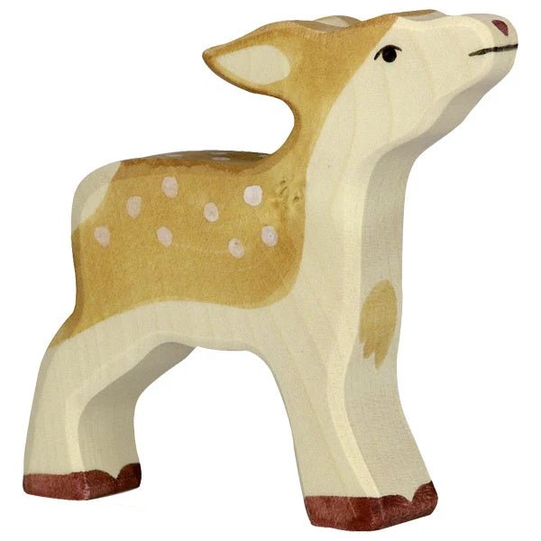 Holztiger Holztiger Wooden Animal Figure - Fawn - blueottertoys - HT80091