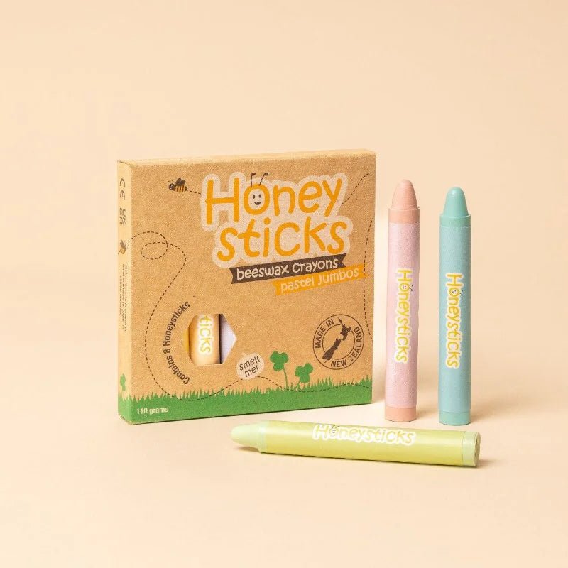 Honeysticks beeswax crayons in pastel shades