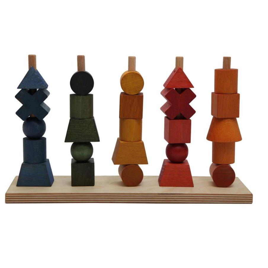 Wooden Story Montessori Stacking Toy - Rainbow - blueottertoys - WS24