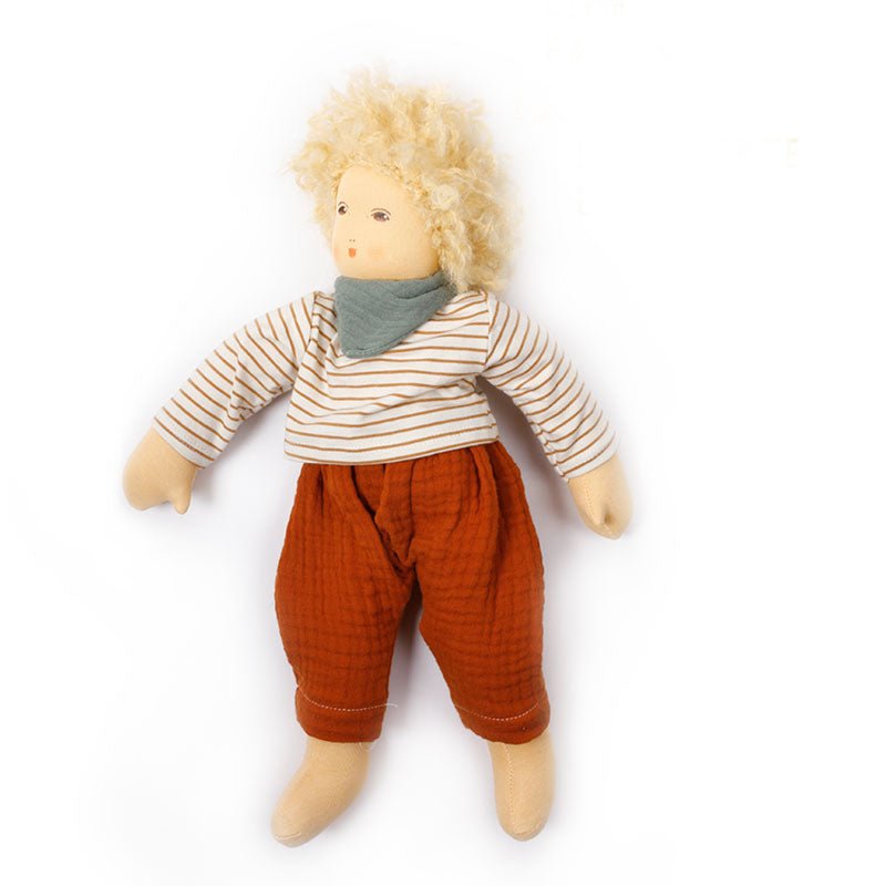 Nanchen Nanchen Organic Cotton Doll "Bruno" 15" - blueottertoys - NC331841