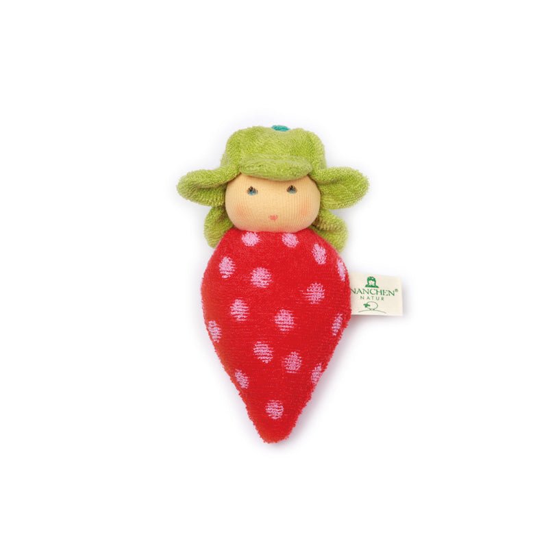 Nanchen strawberry rattle doll