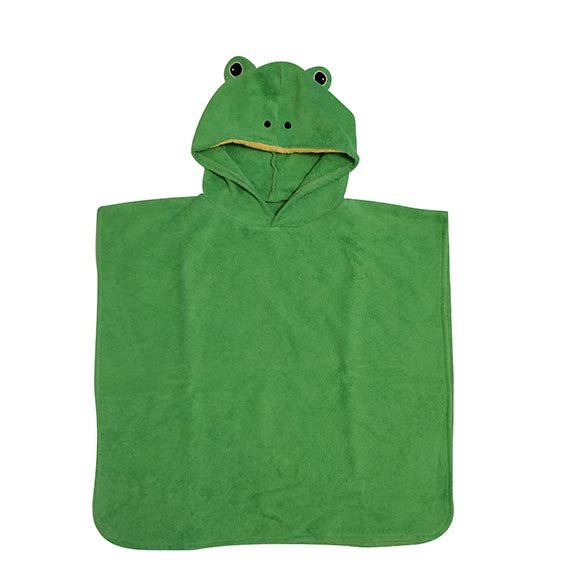 Furnis Organic Cotton Bath Poncho - Frog - blueottertoys-FS0651