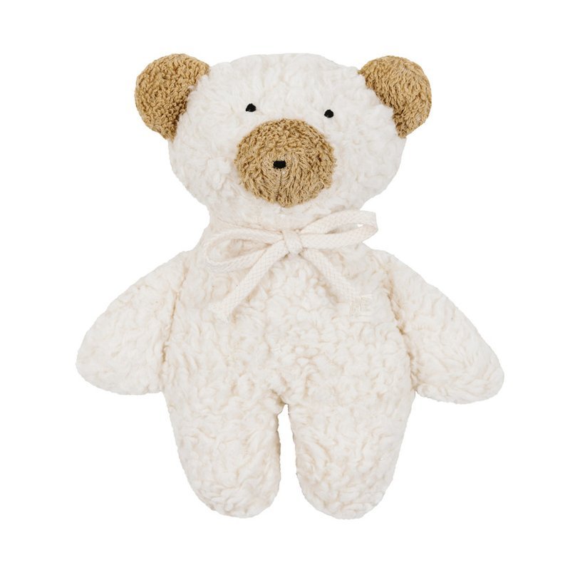 Efie Organic Cotton Teddy Bear Rattle with Sheep's Wool 8