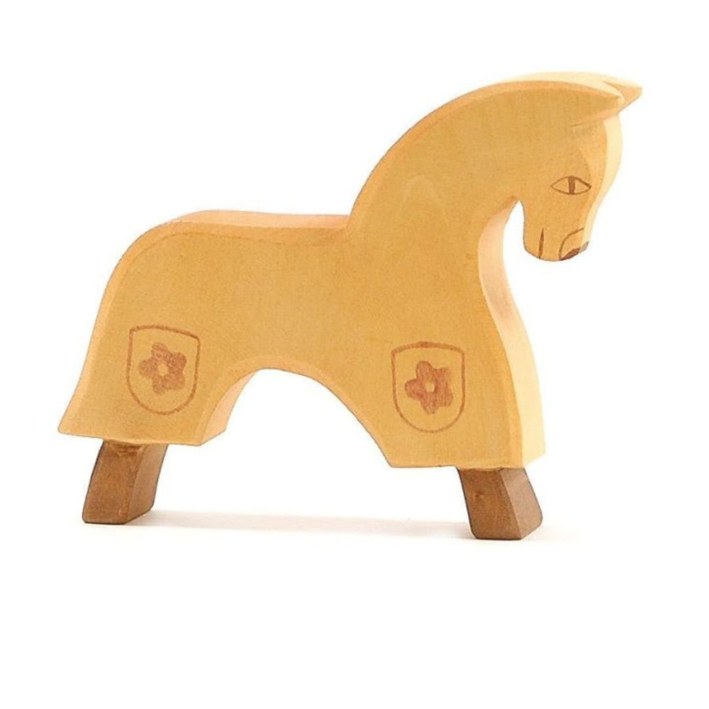 Ostheimer Oshteimer Wooden Yellow Horse for Knight - blueottertoys-MV2759