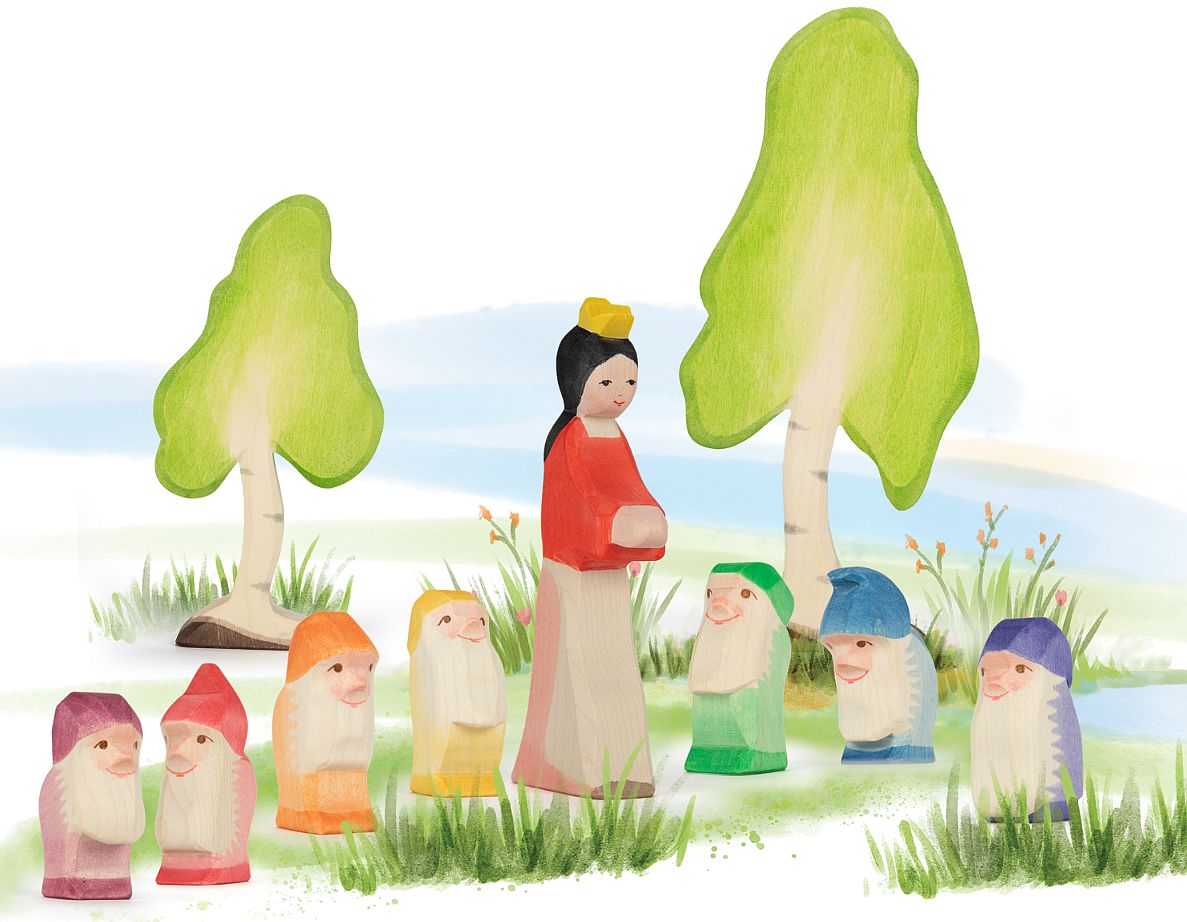 Ostheimer Ostheimer Wooden Figure, Colored Dwarfs SET (2024 Edition) - blueottertoys - MV2504S