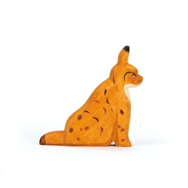 Ostheimer Ostheimer Wooden Lynx, Sitting - blueottertoys - MV15224