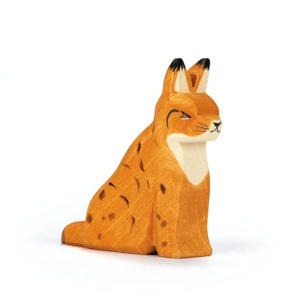 Ostheimer Ostheimer Wooden Lynx, Sitting - blueottertoys - MV15224