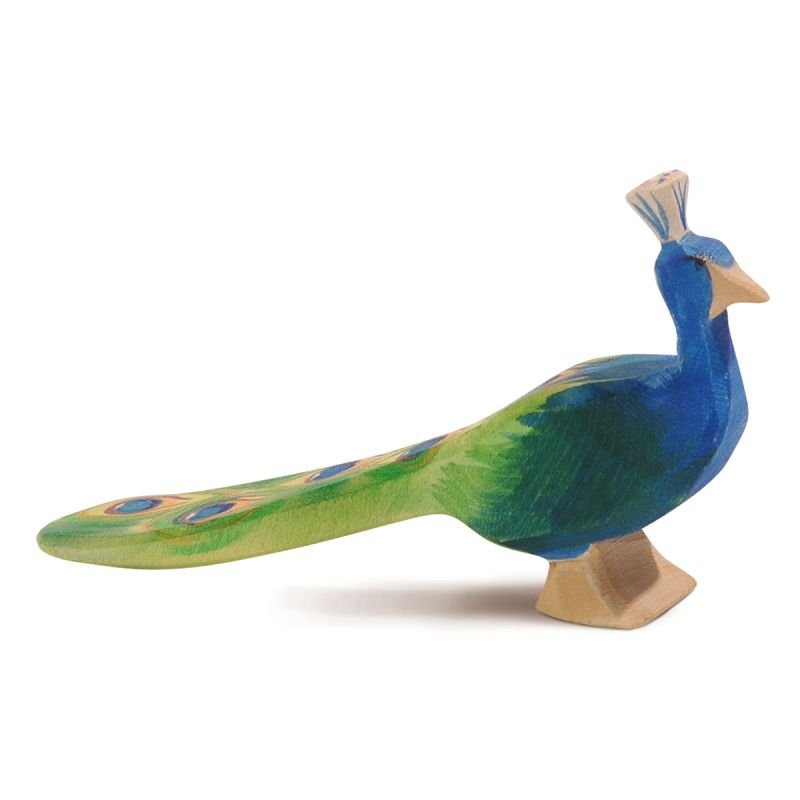 Ostheimer Ostheimer Wooden Peacock Figure - blueottertoys - MV11844