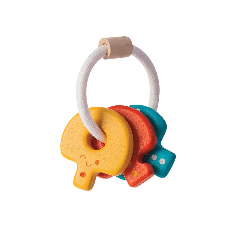 Plan toys wooden key rattle