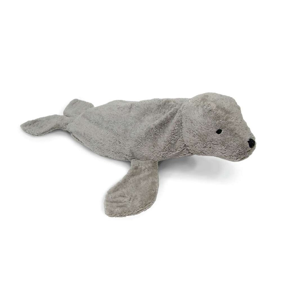 Senger Senger Organic Cotton Cuddly Animal Seal, Large, Gray - blueottertoys - SG - Y21049