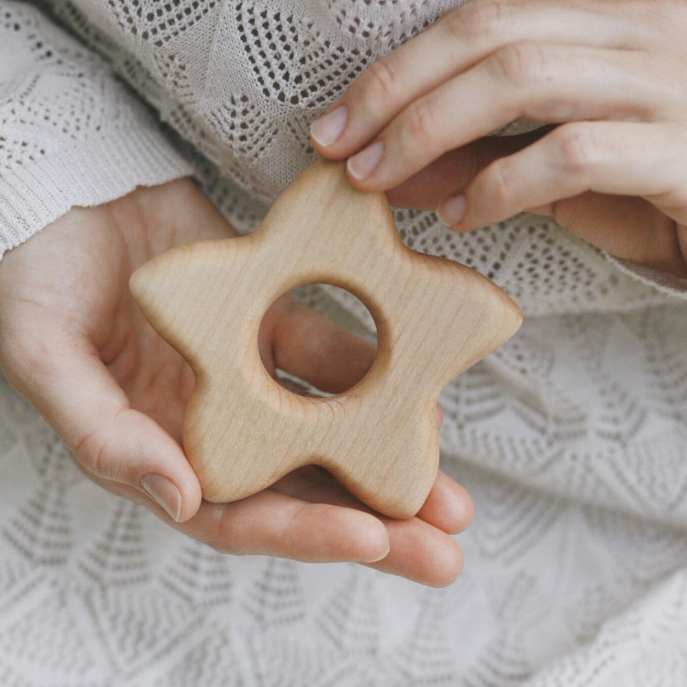 
                  
                    Tateplota Tateplota Handmade Wooden Teether "Flower" - blueottertoys - TPTF
                  
                