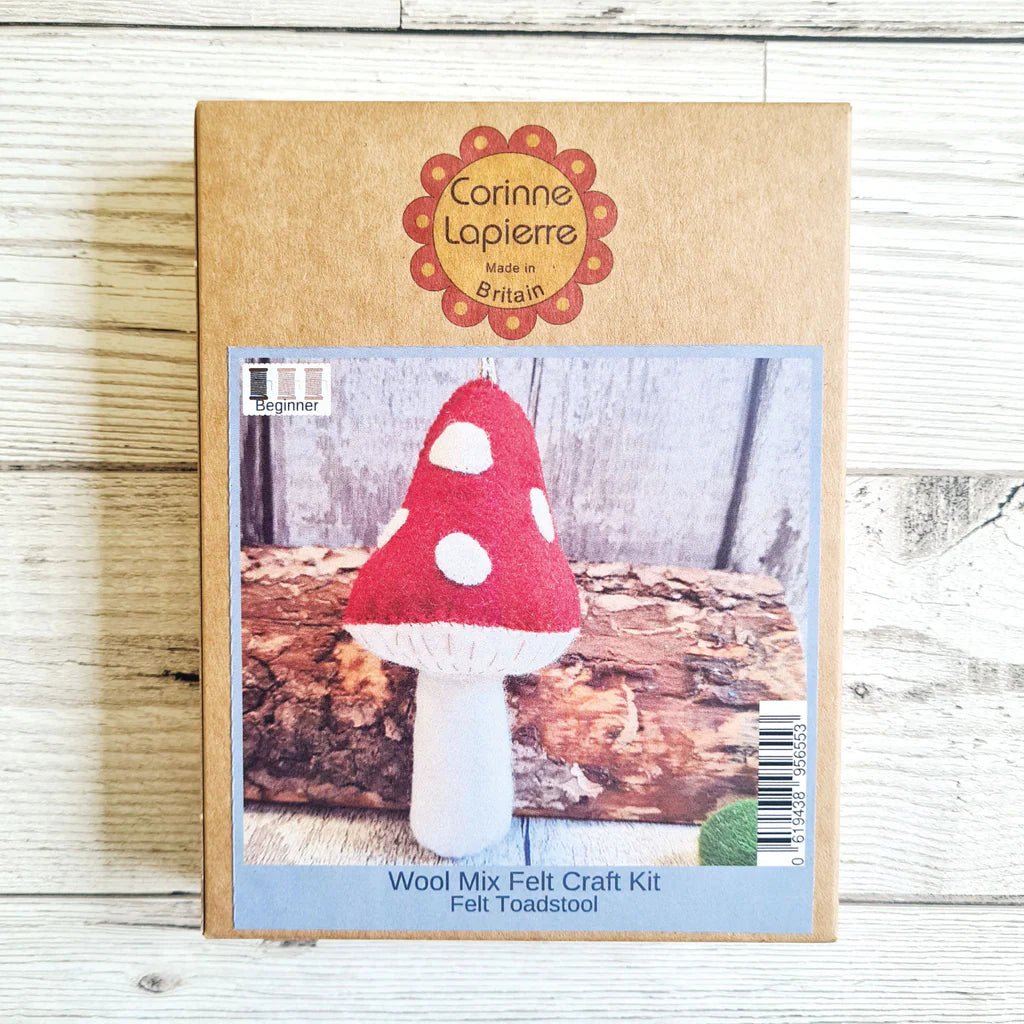 Corinne Lapierre Toadstool Felt Mini Craft Kit - blueottertoys - CL - MKTOA1F