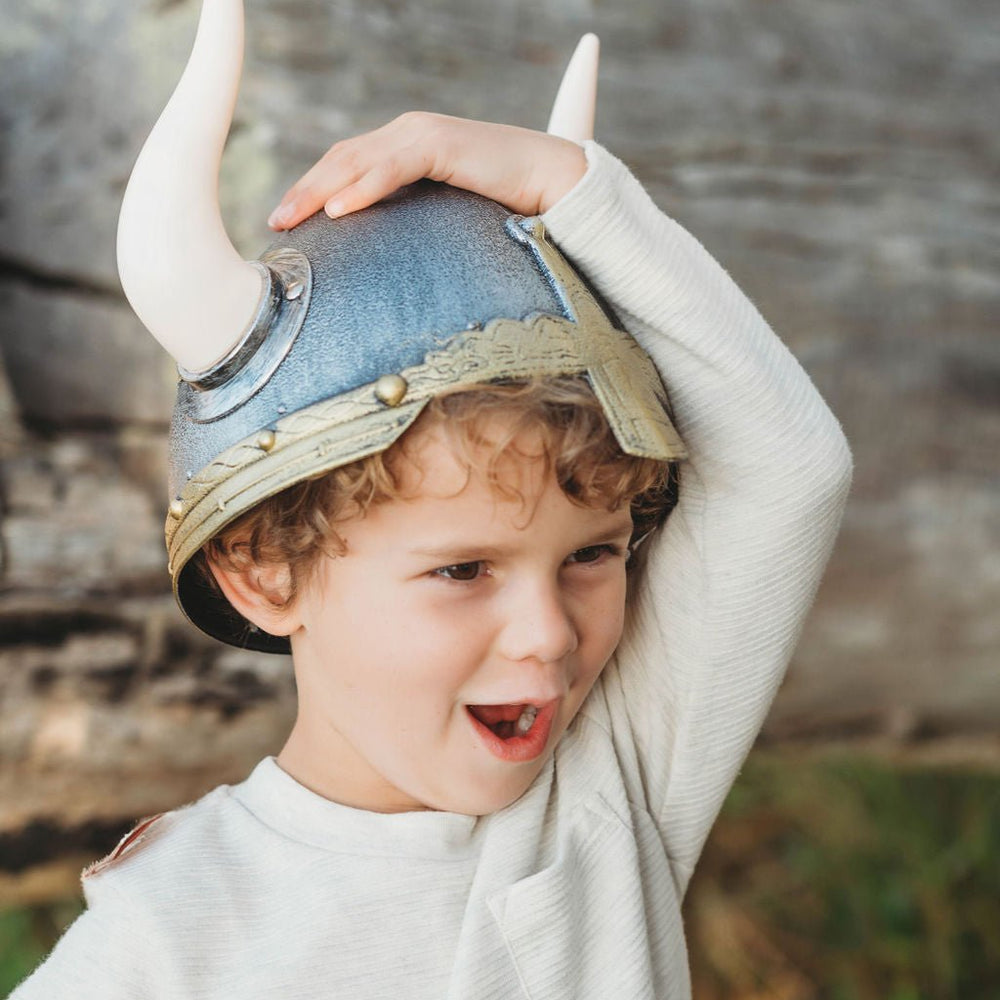 Holzspielerei Viking Helmet with Horns - blueottertoys - HZ73593