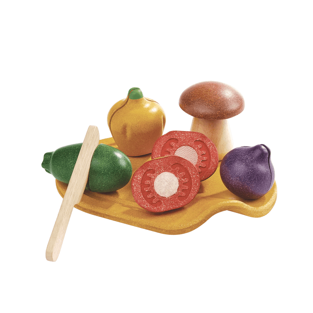 plantoys planwood vegetable set