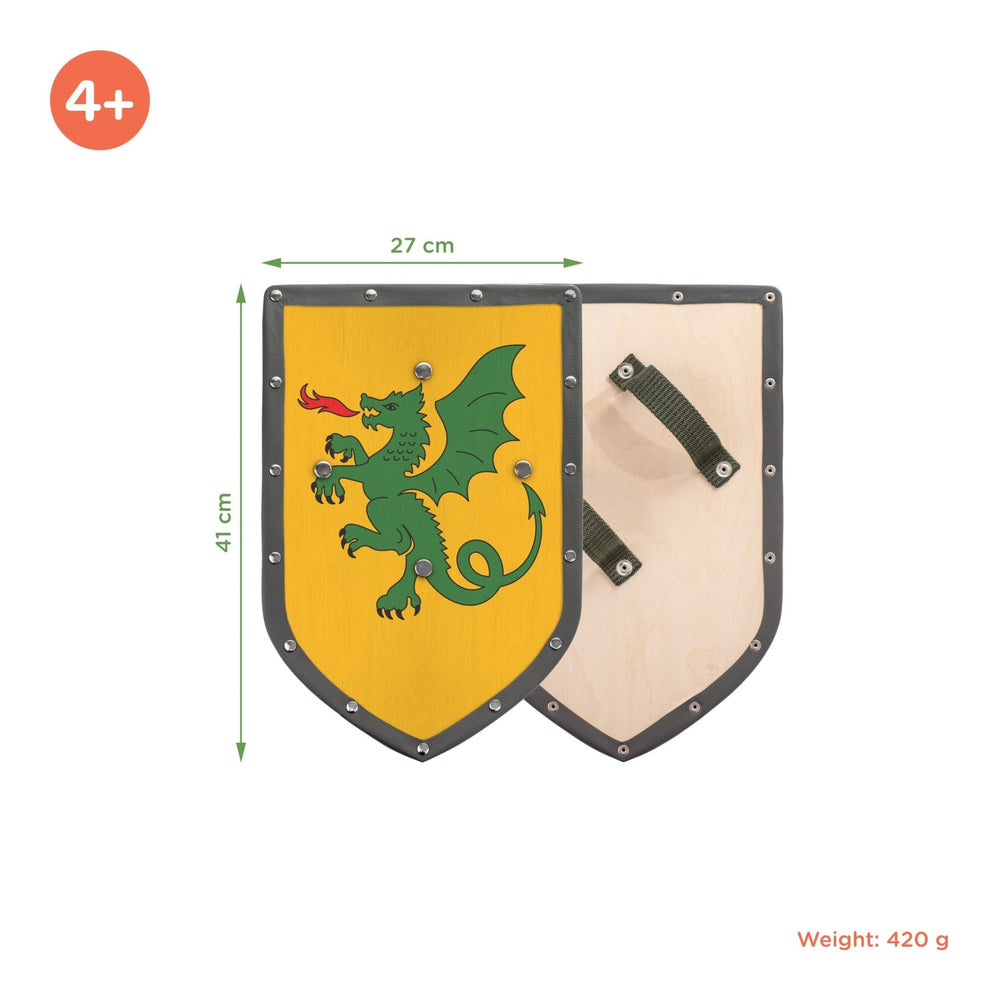 
                  
                    Woodsy Double-edged Sword with Dragon Shield
                  
                