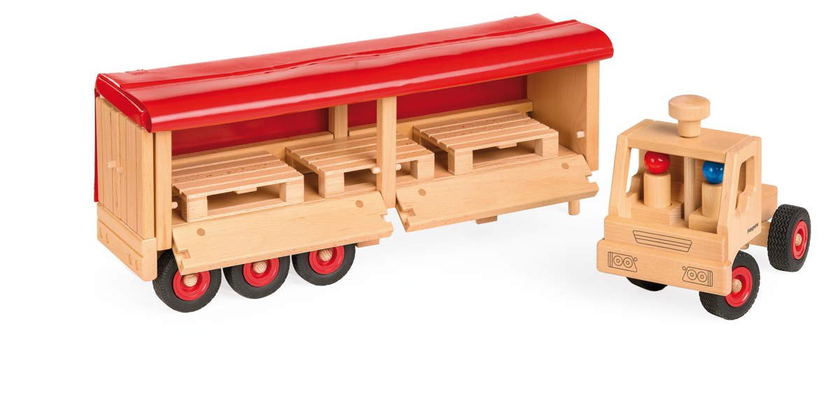 Big Rig Heavy Duty Tractor Trailer Lorry Truck Transport Lumber Kids Toy NEW