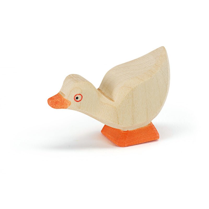 Ostheimer Ostheimer Wooden Gosling, Head Low - blueottertoys-MV13318