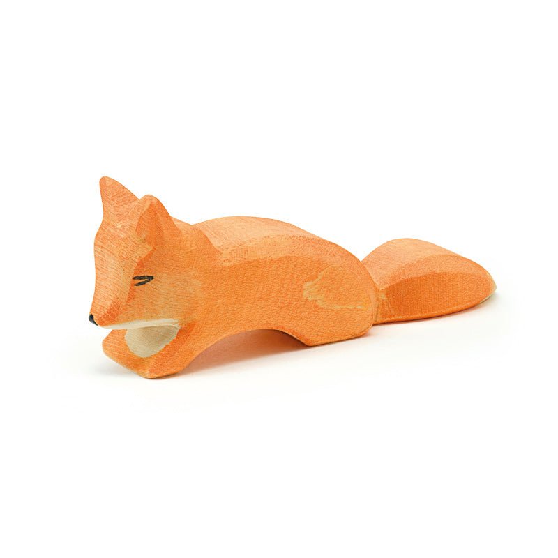 Ostheimer Ostheimer Wooden Figure - Fox, Small, Creeping - blueottertoys-MV15205