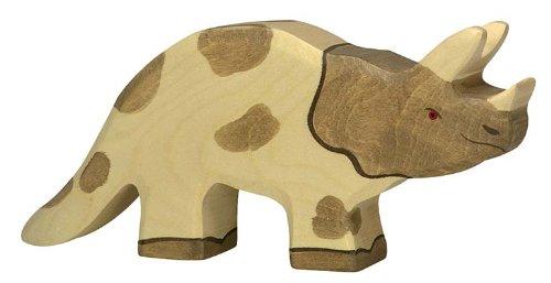 Holztiger Holztiger Triceratops Toy Figure - blueottertoys-HT80336