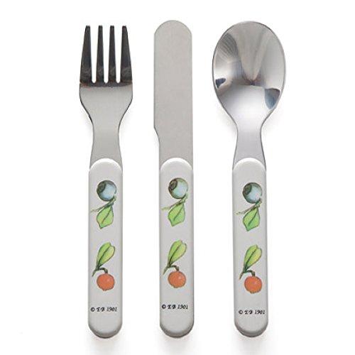 Elsa Beskow Elsa Beskow "Peter in Blueberry Land" Children's Cutlery Set (3 pcs) - blueottertoys-RS3309