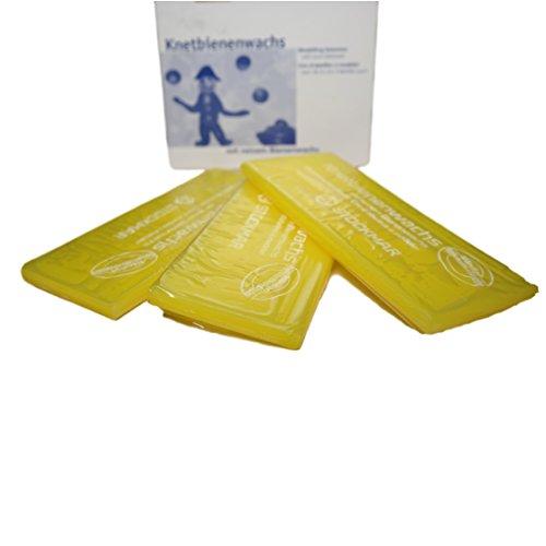 Stockmar Stockmar Modeling Beeswax - 3 Pieces Lemon Yellow - blueottertoys-MC85051705-3