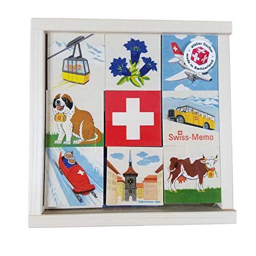 Atelier Fischer Atelier Fischer Wooden Swiss Memo Game (48 Pieces - 24 Pairs) - blueottertoys-AF8009