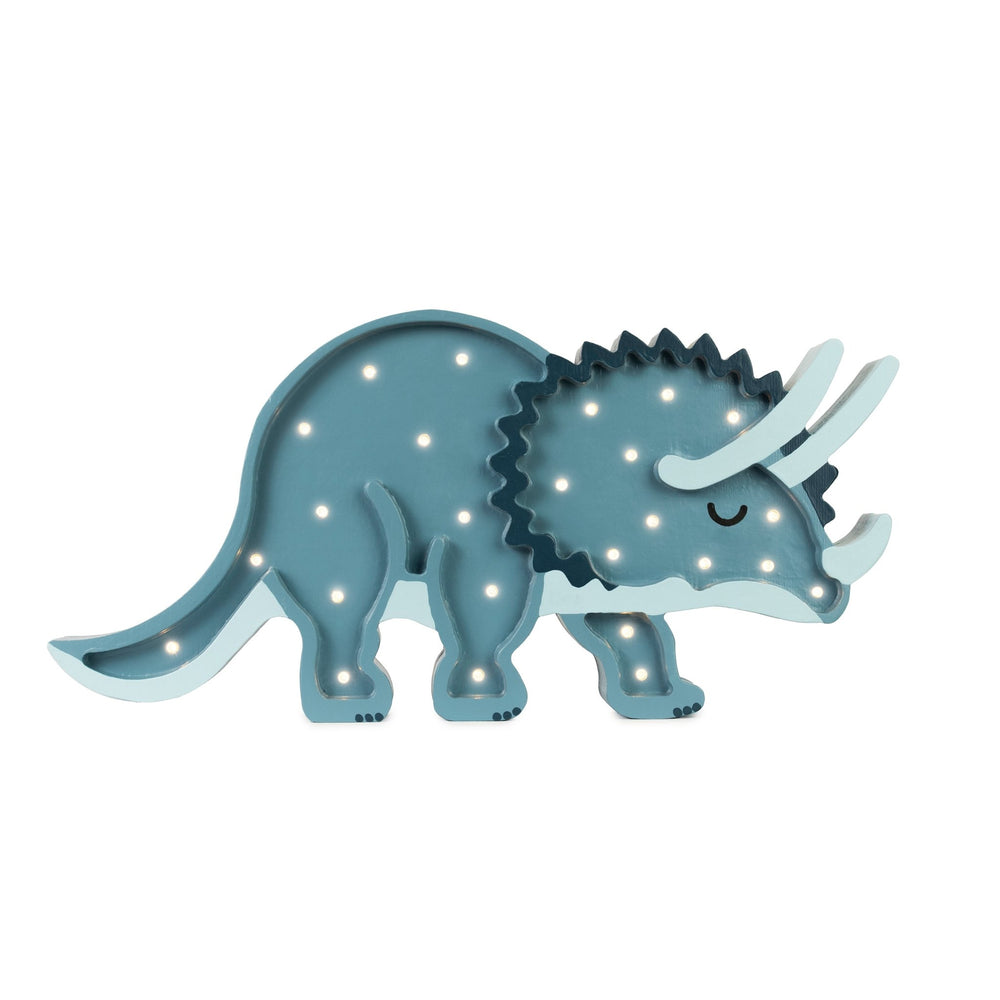 Little Lights US Little Lights Triceratops Dinosaur Lamp - blueottertoys-sku-1356141